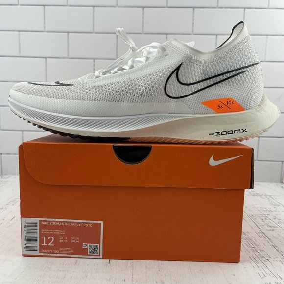 Nike Running Shoes Size 12 Mens ZoomX Streakfly 5K 10K White Lightweight Racing - Picture 12 of 12